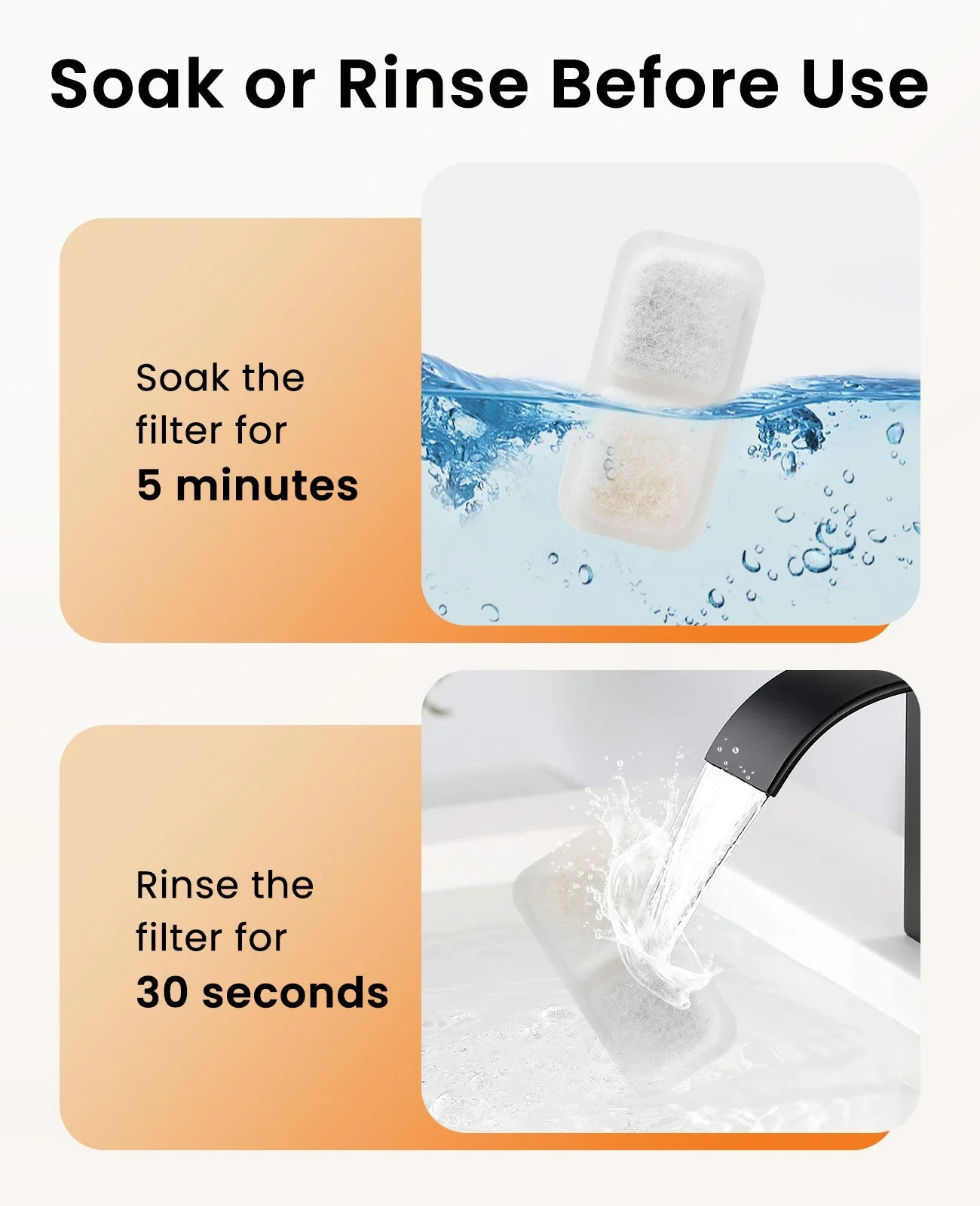 Oneisall 2L Cat Water Fountain 4PCS Carbon Filters Replacement - Image 8