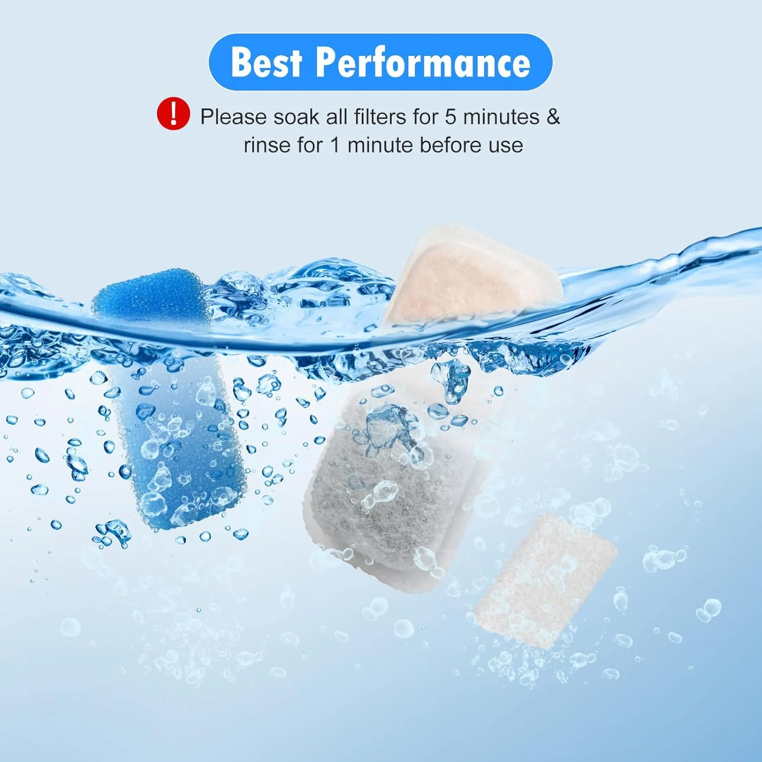 Oneisall 2L Cat Water Fountain Carbon Filters Replacement - Image 14
