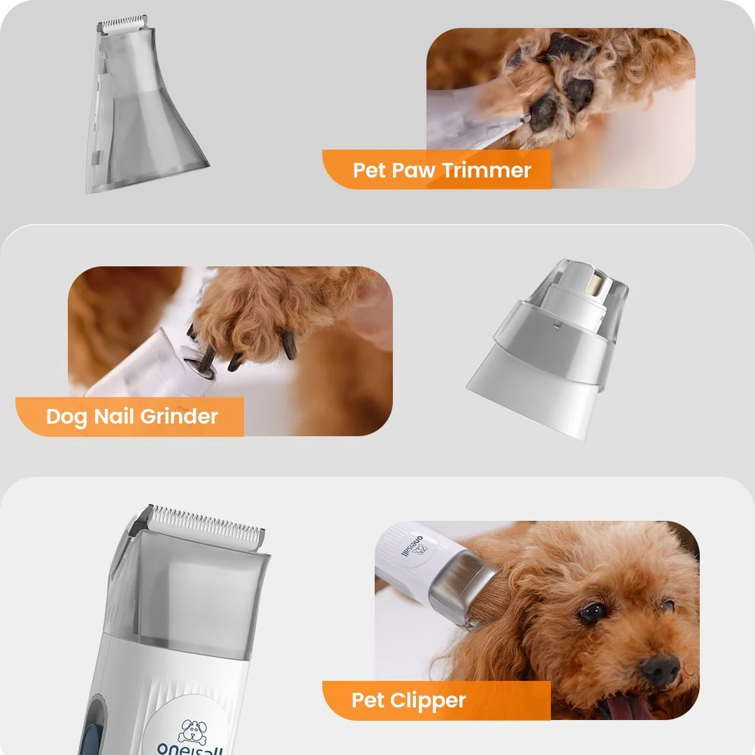 Oneisall LM2 7-in-1 Pet Grooming Vacuum Kit Purple - Image 28