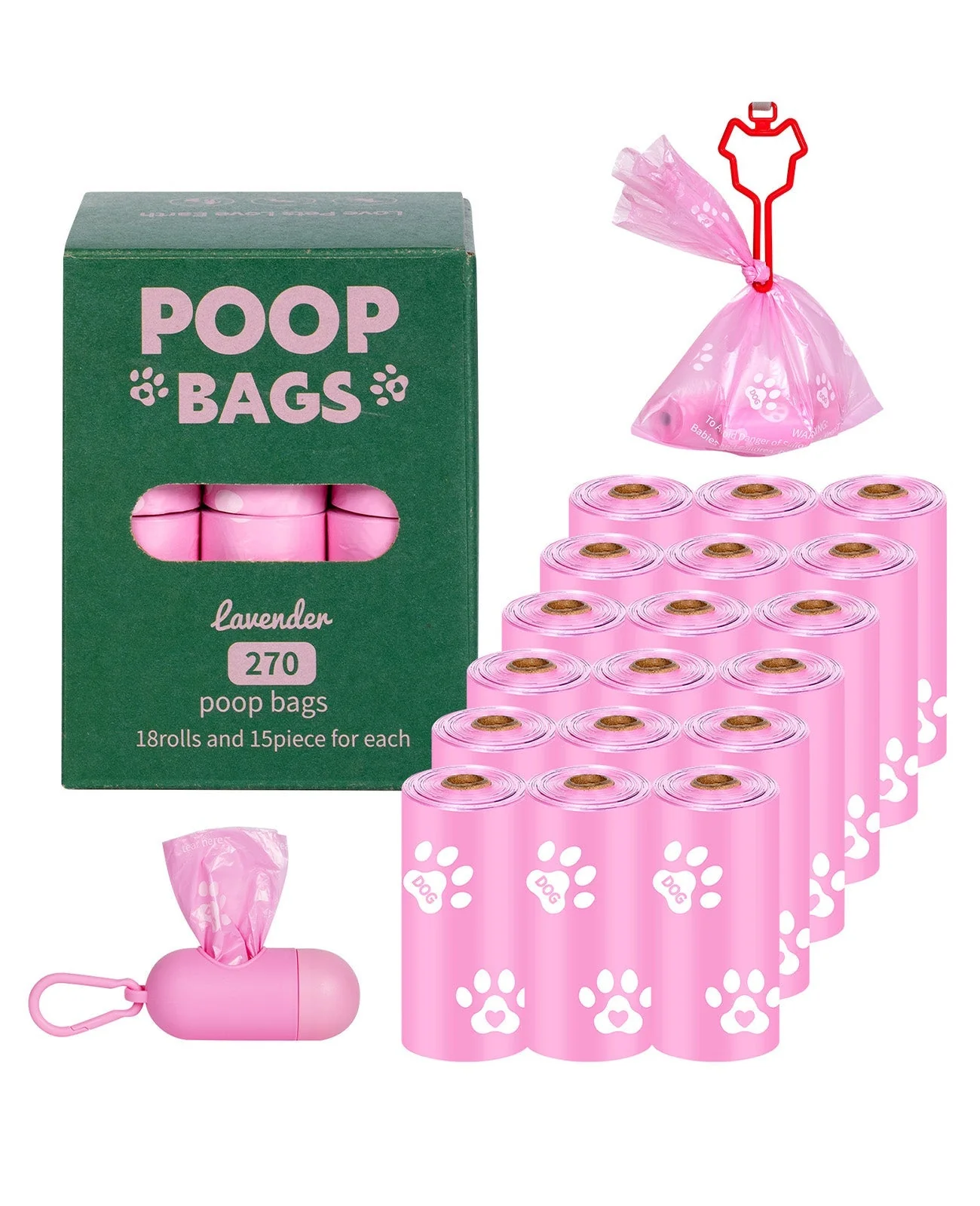 Oneisall 18 Rolls Dog Poop Bags - Image 7