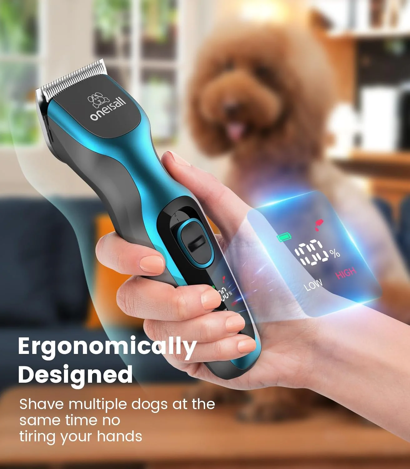 Oneisall DTJ-001 Dog Clipper for Thick Coat - Image 6