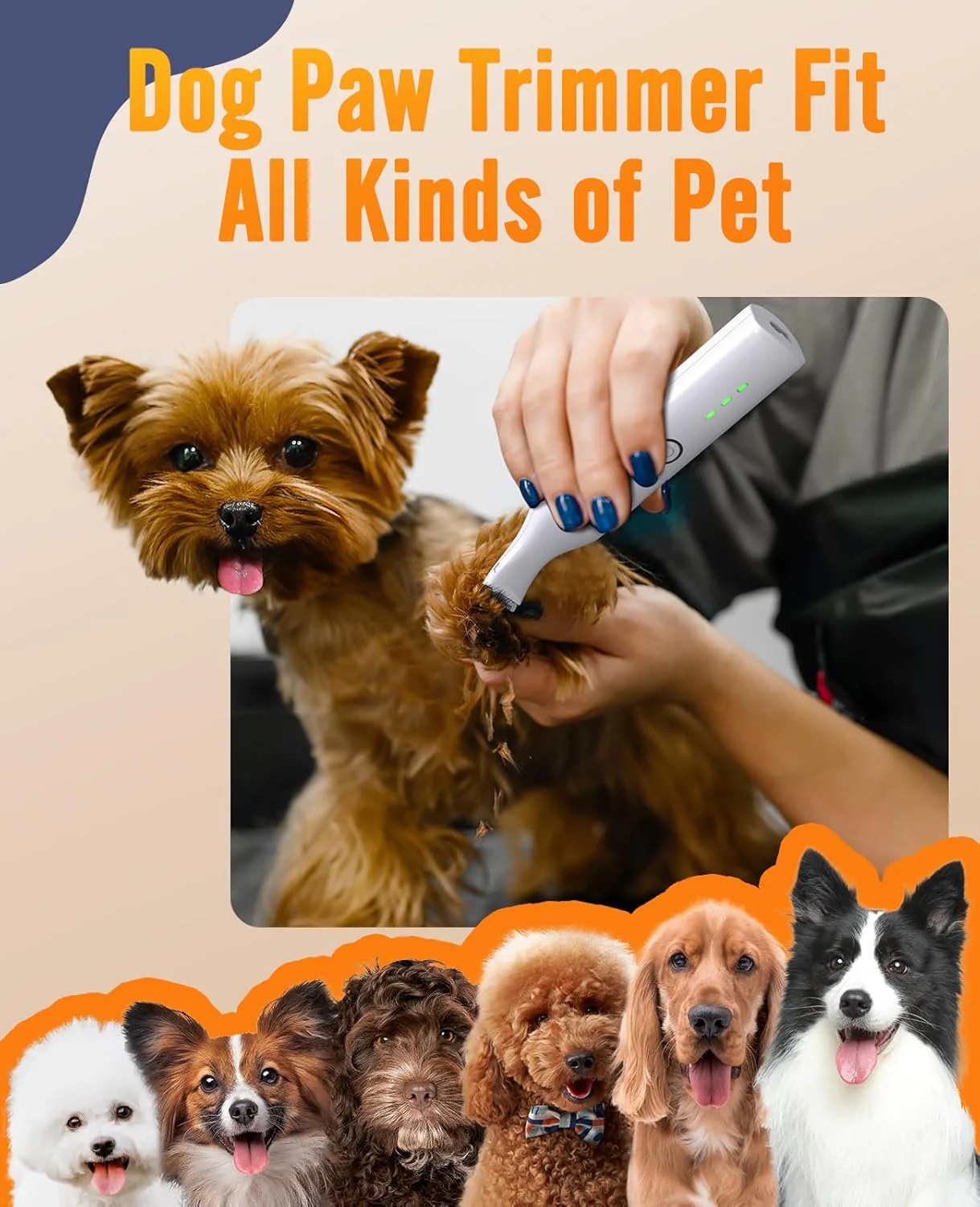 Oneisall N5 2-in-1 Pet Paw Trimmer - Image 3