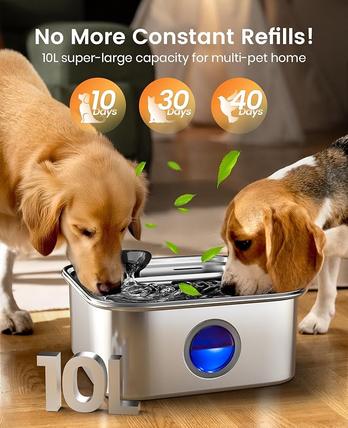 Oneisall 10L Pet Water Fountain for Large Dogs - Image 3
