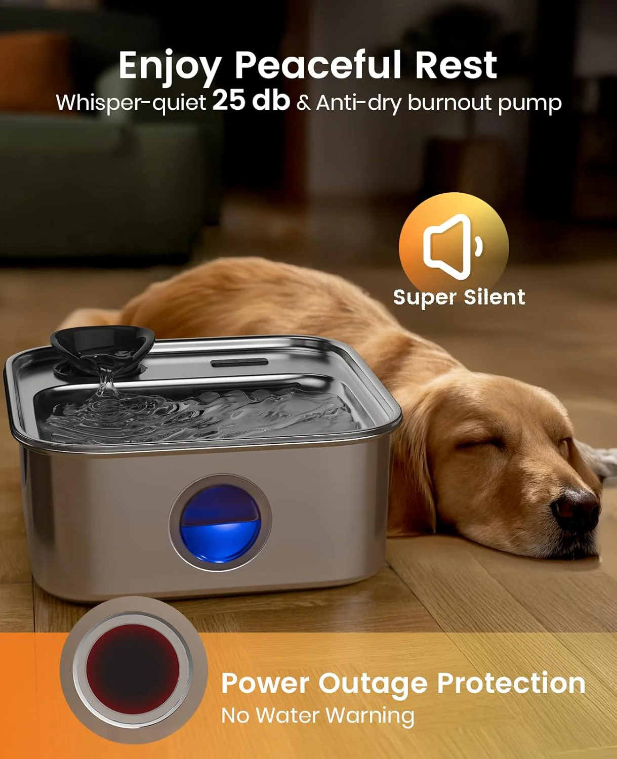 Oneisall 10L Pet Water Fountain for Large Dogs - Image 7