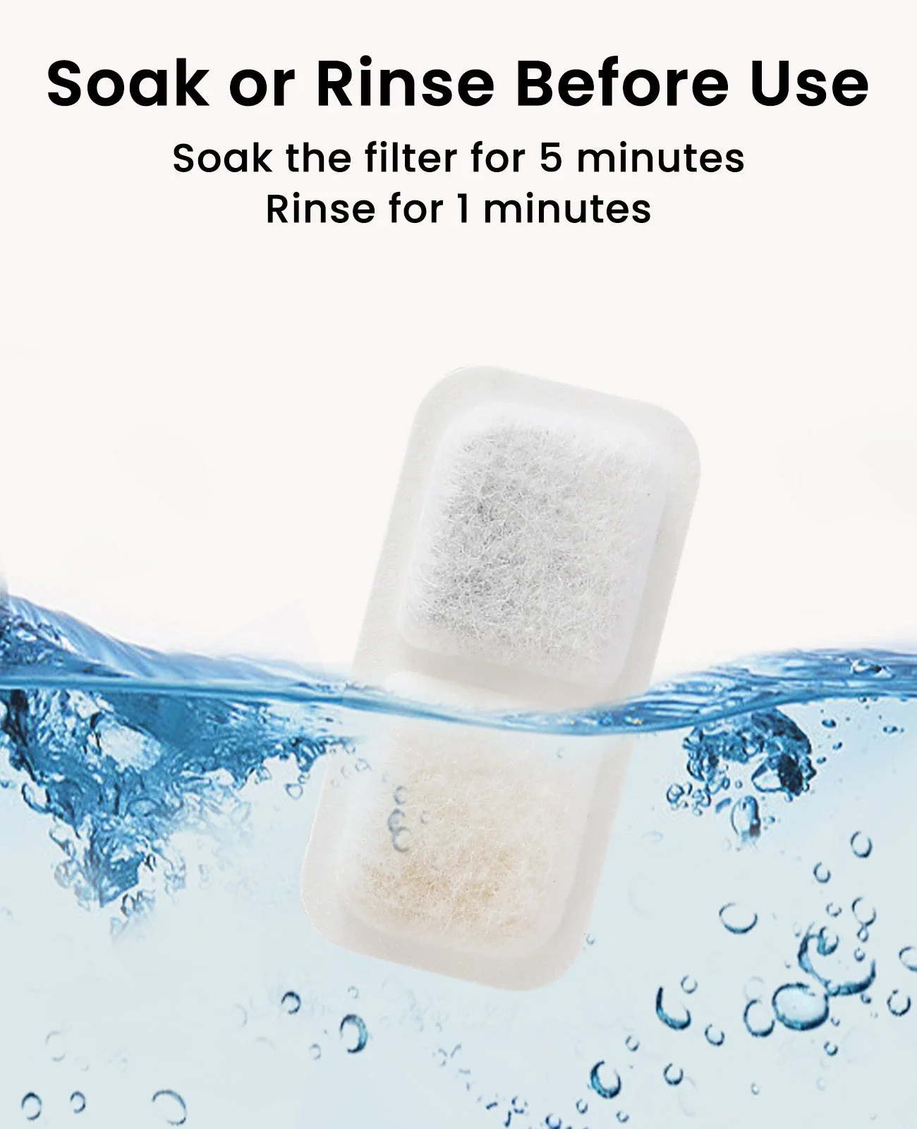 Oneisall 2.2L/3.2L Cat Water Fountain Carbon Filters Replacement - Image 4