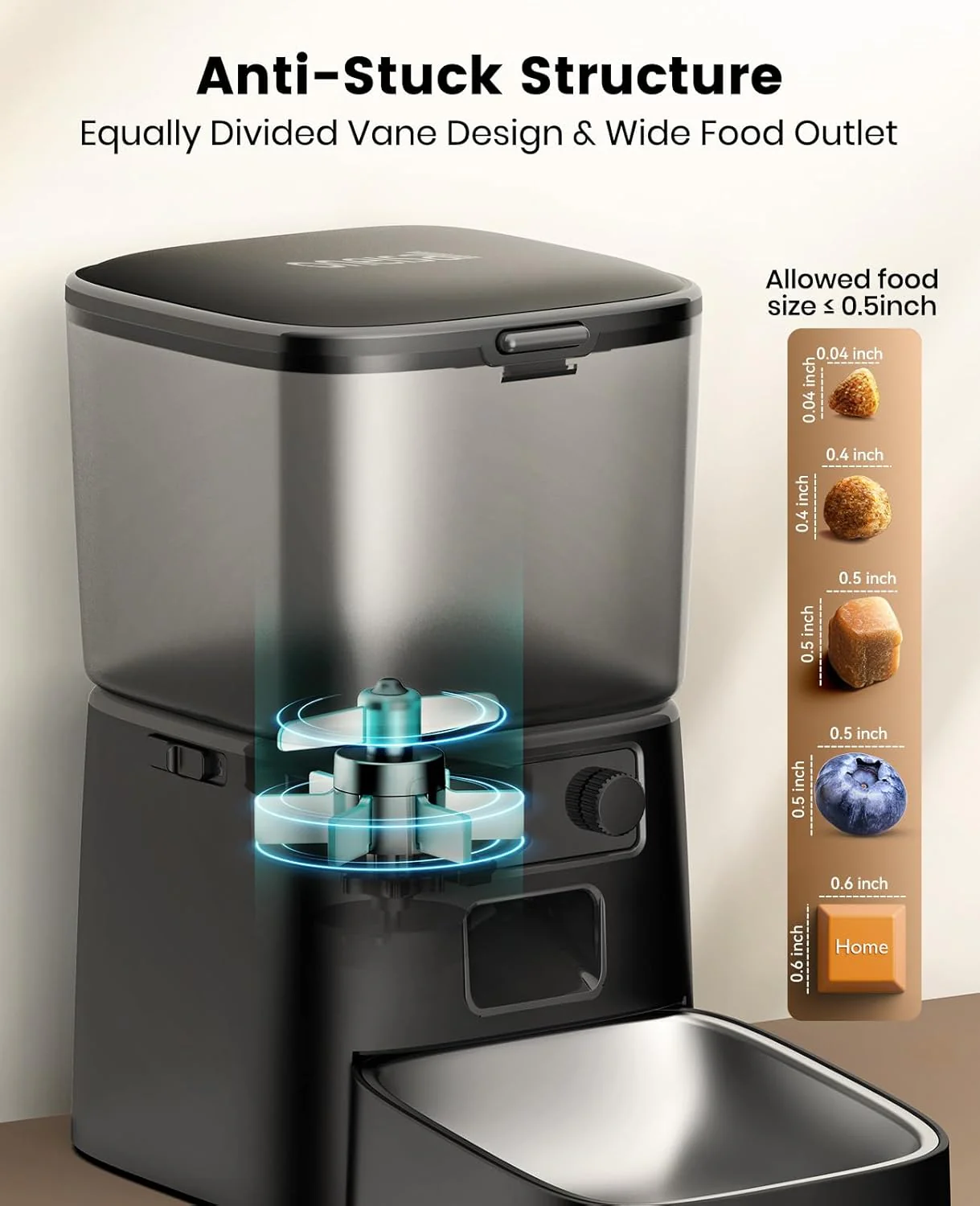 Oneisall 3.5L Cordless Stainless Steel Pet Water Fountain with 3PCS Filters - Image 32