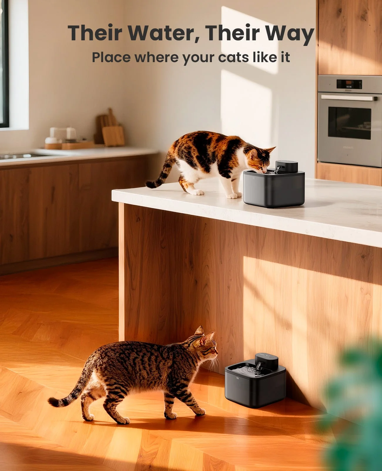 Oneisall 2.2L Cordless Cat Water Fountain PW13 - Image 7