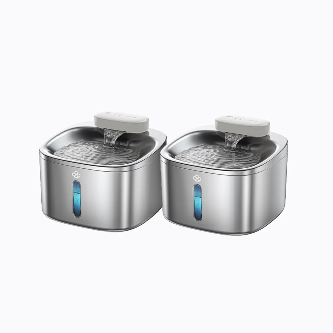Oneisall 3.5L Cordless Stainless Steel Pet Water Fountain with 3PCS Filters - Image 24