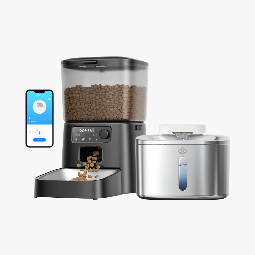 Oneisall 3.5L Cordless Stainless Steel Pet Water Fountain with 3PCS Filters - Image 28