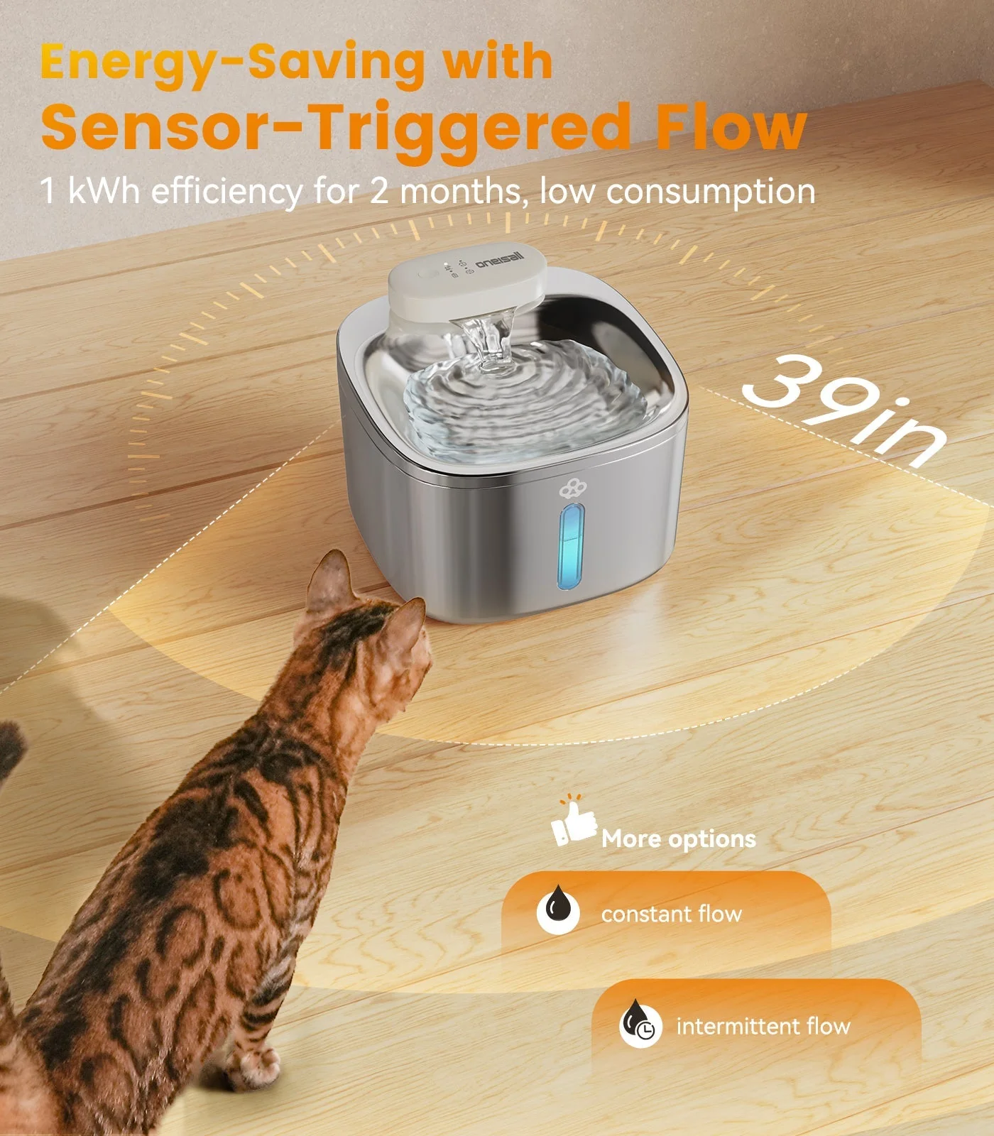 Oneisall 3.5L Automatic Cat Feeder with APP Control & 2.4G Wi-Fi - Image 17
