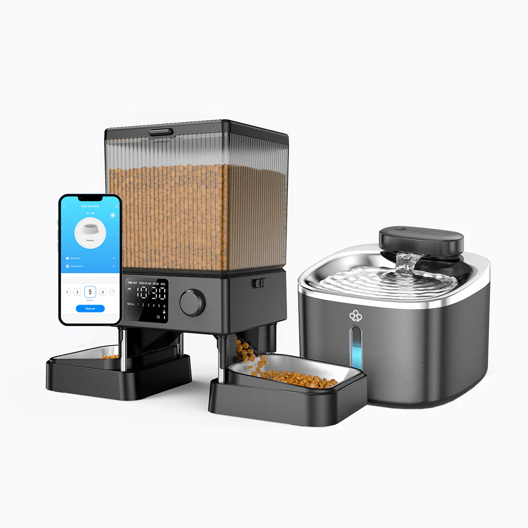 Oneisall 3.5L Cat Feeder with APP & 3.5L Cordless Water Fountain Set - Image 25