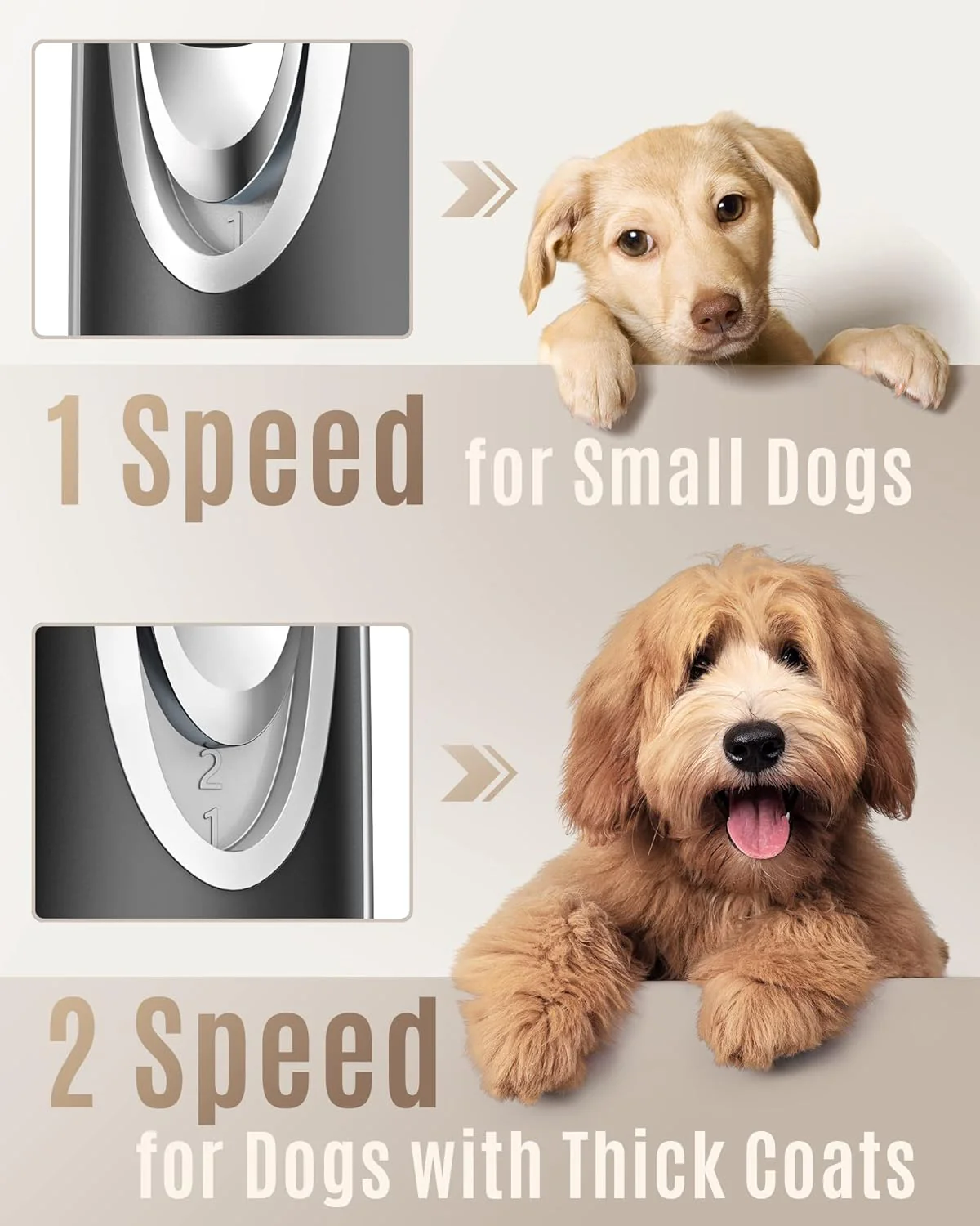 Oneisall 3.5L Cordless Pet Water Fountain & X2 2 Speeds Dog Clipper Set - Image 11
