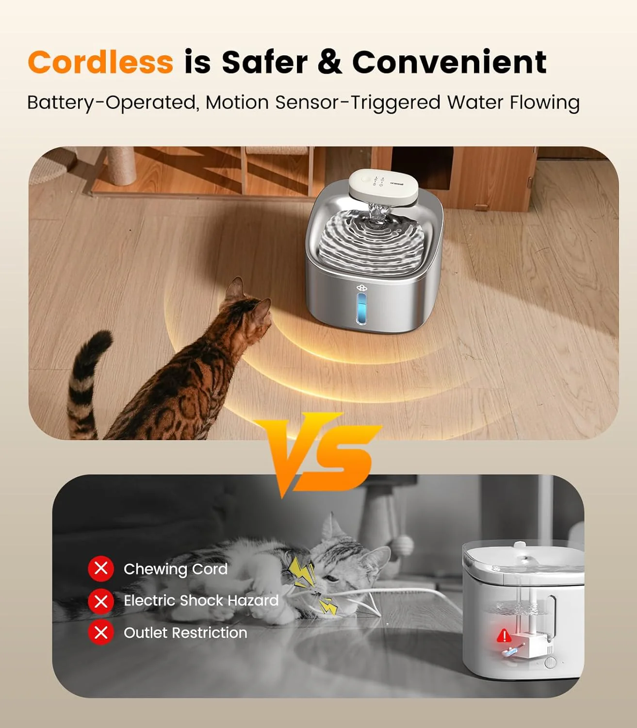 Oneisall 7L Pet Water Fountain with Visual Water Level - Image 15