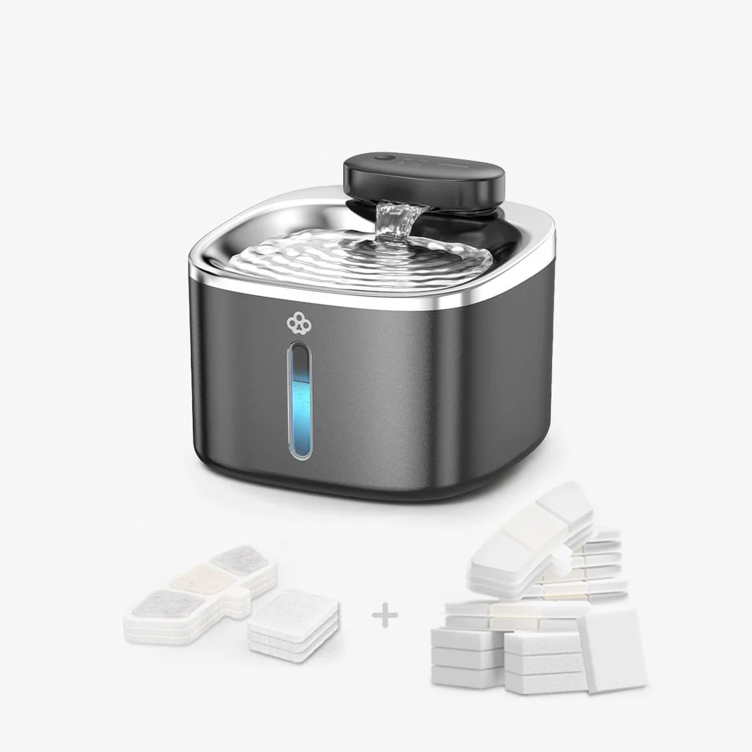 Oneisall 3.5L Cordless Stainless Steel Pet Water Fountain with 3PCS Filters - Image 26