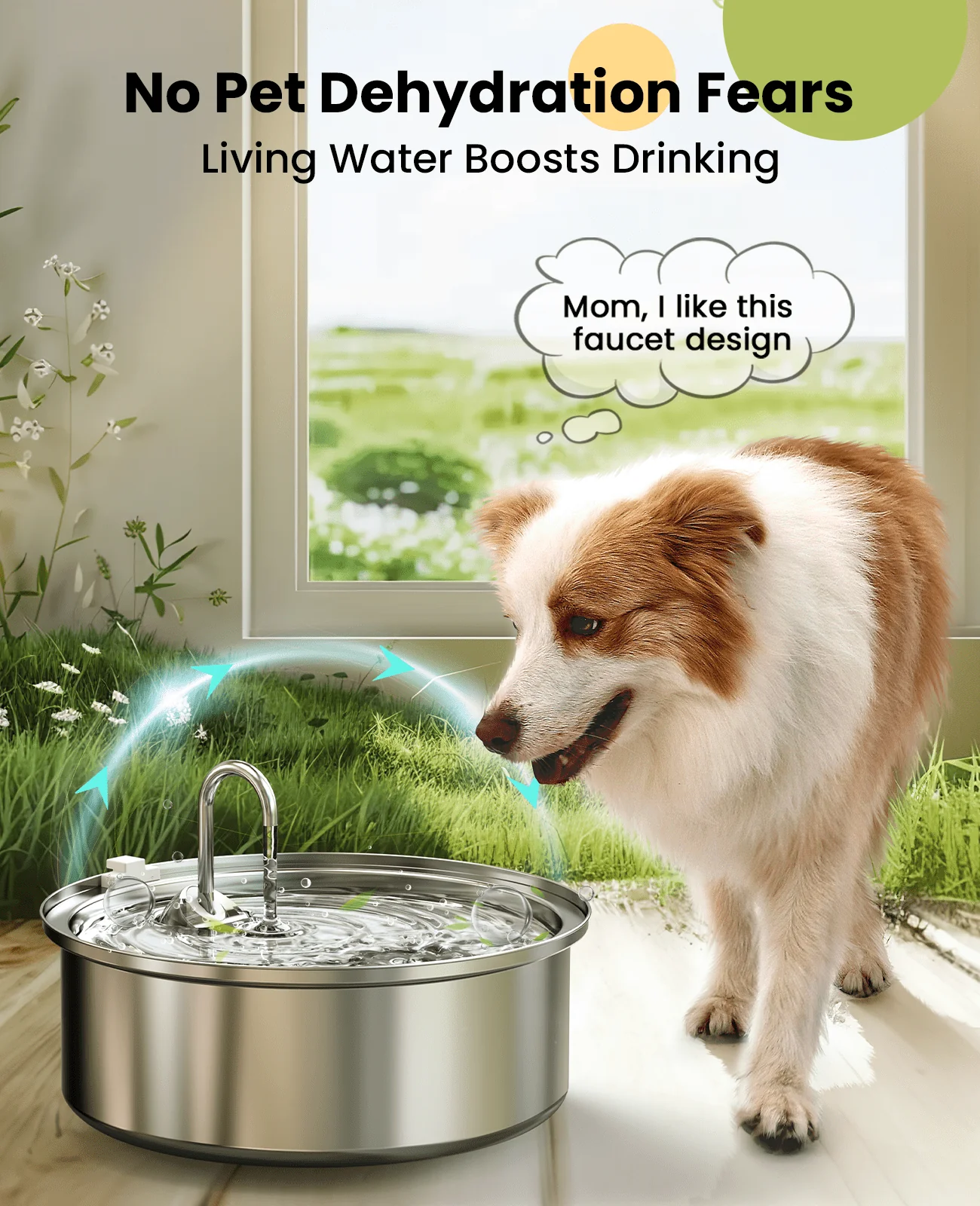 Oneisall 7L Pet Water Fountain with 1.5m Power Cord - Image 7