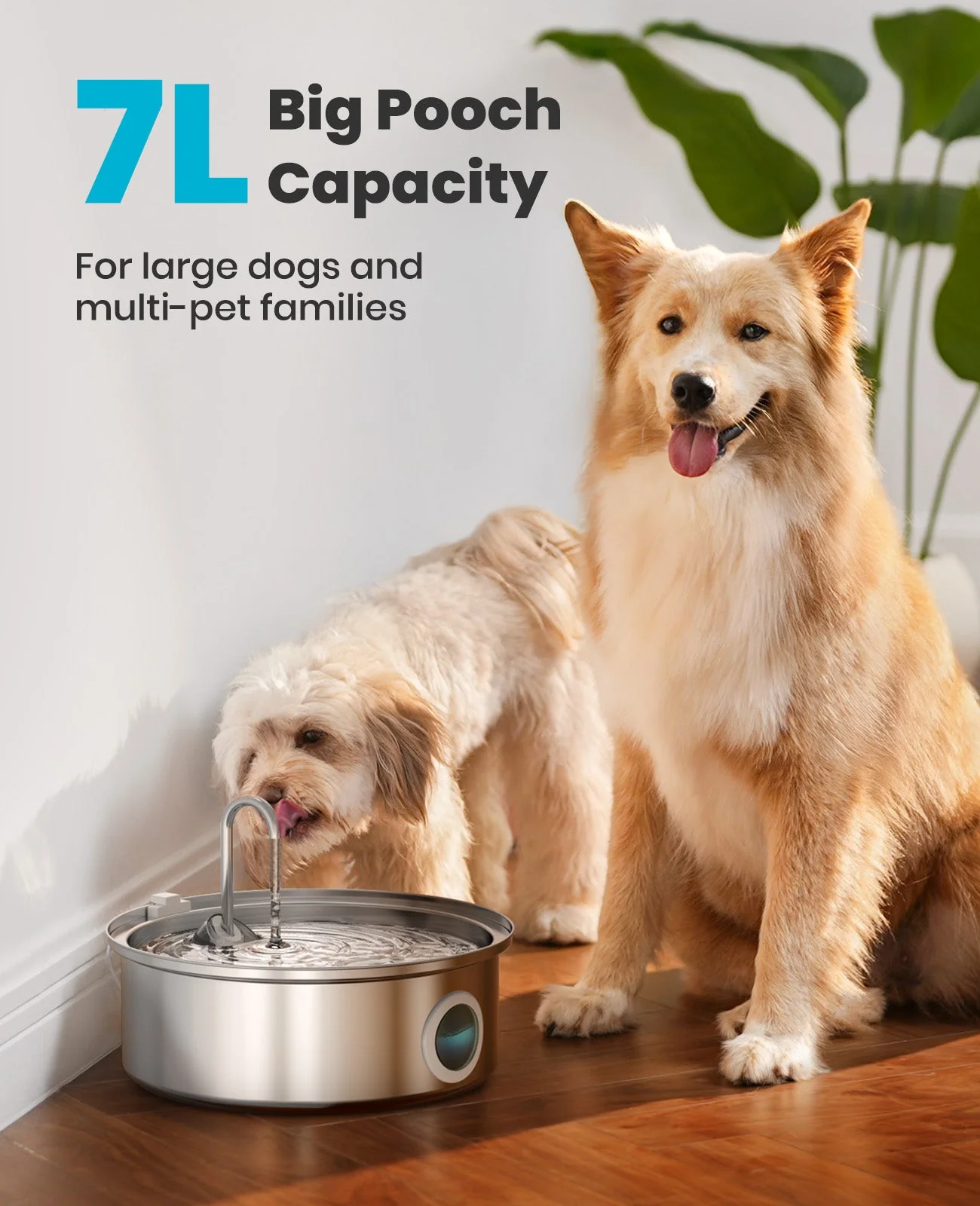 Oneisall 7L Pet Water Fountain with 1.5m Power Cord - Image 14
