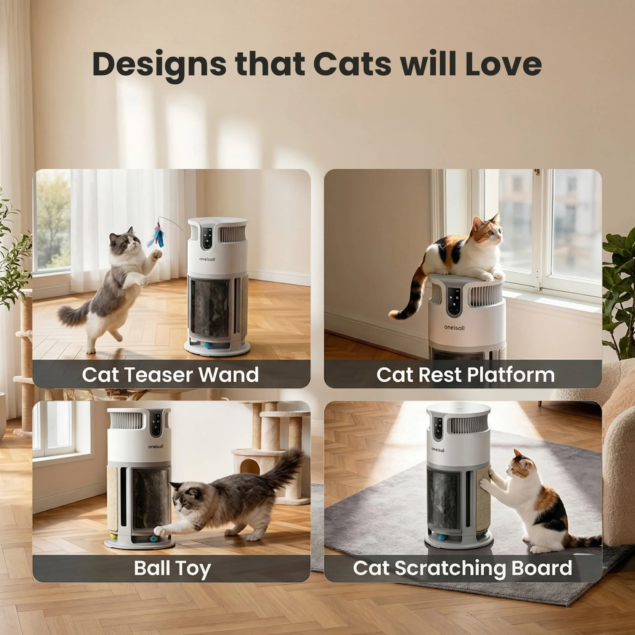 Oneisall Automatic Cat Litter Box & Pet Air Purifier Set - Image 27