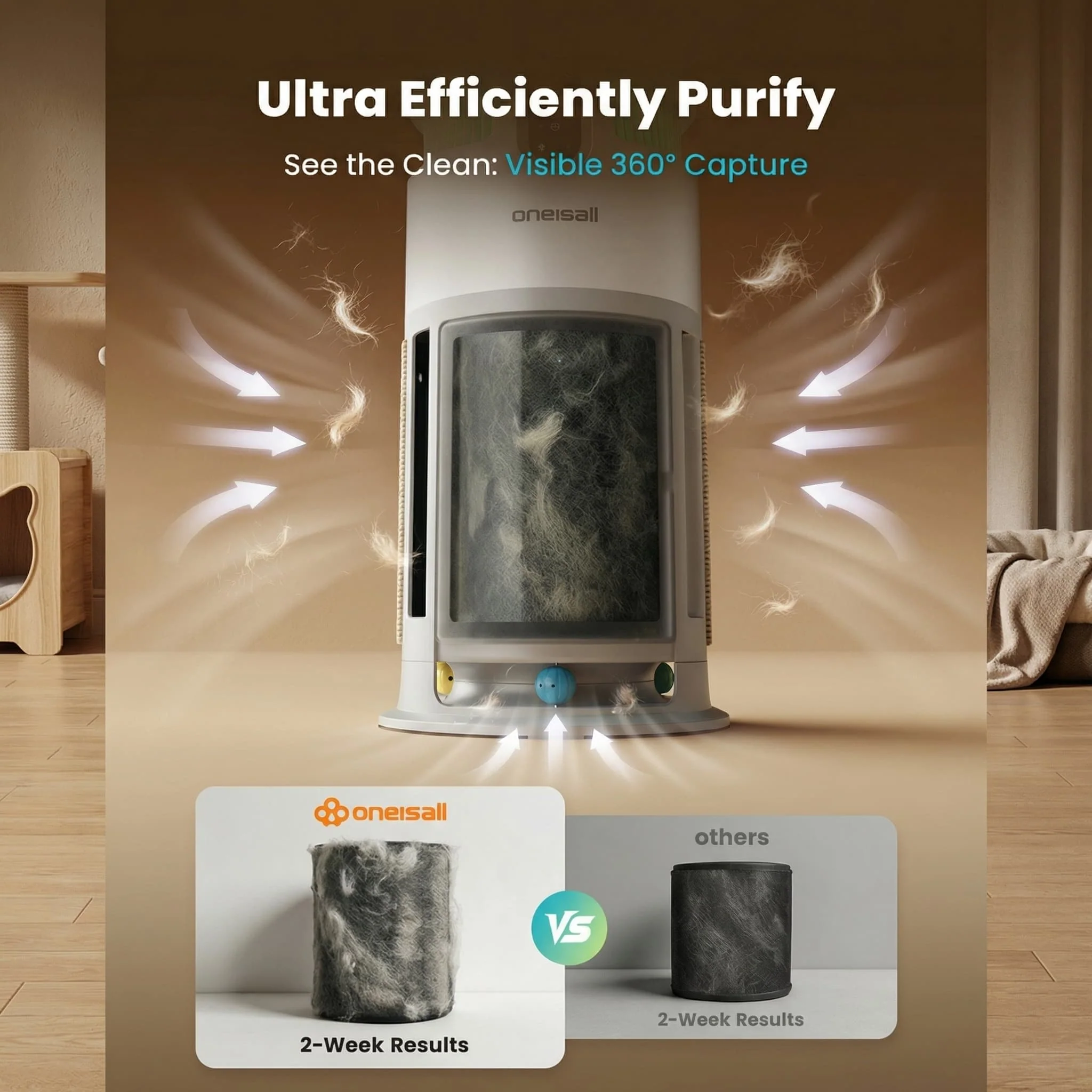 Oneisall Automatic Cat Litter Box & Pet Air Purifier Set - Image 30