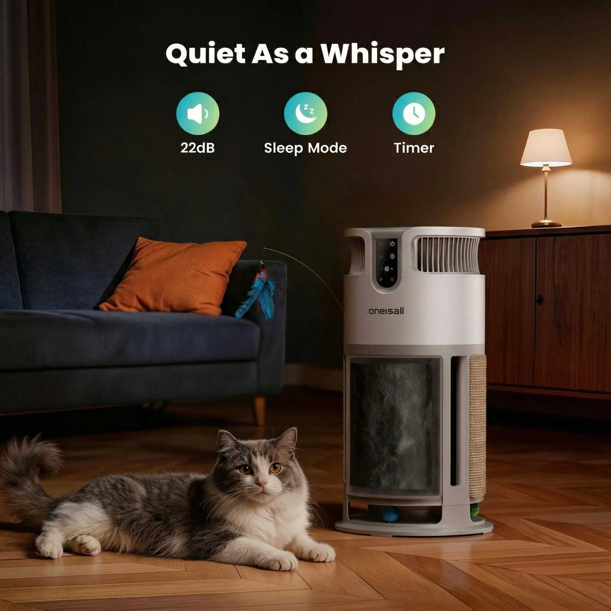 Oneisall Automatic Cat Litter Box & Pet Air Purifier Set - Image 33