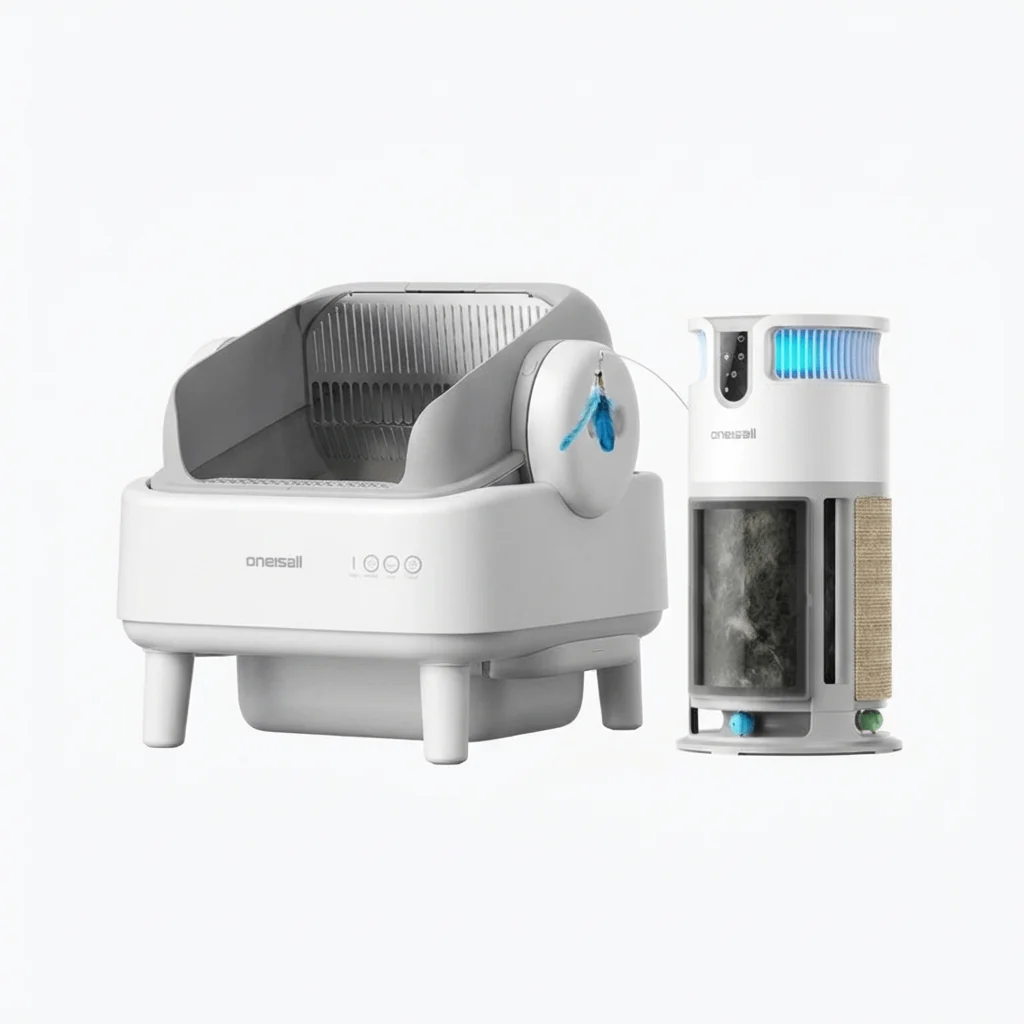 Oneisall Automatic Cat Litter Box & Pet Air Purifier Set - Image 46