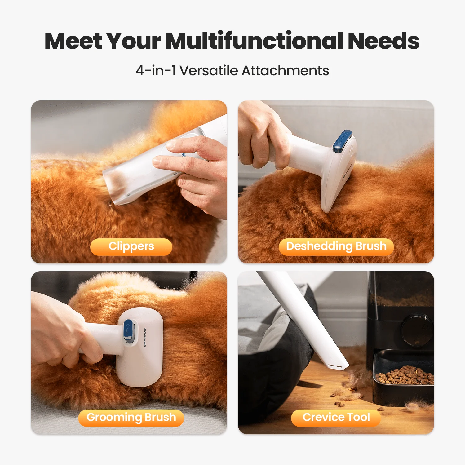 Oneisall Comfy C1 Cordless Pet Grooming Vacuum Kit - Image 15
