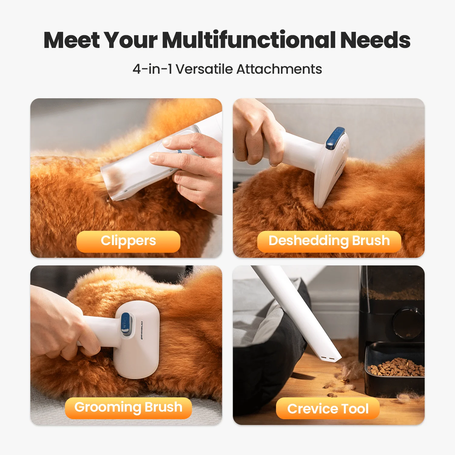 Oneisall Comfy L1 Cordless Pet Grooming Vacuum Kit - Image 3