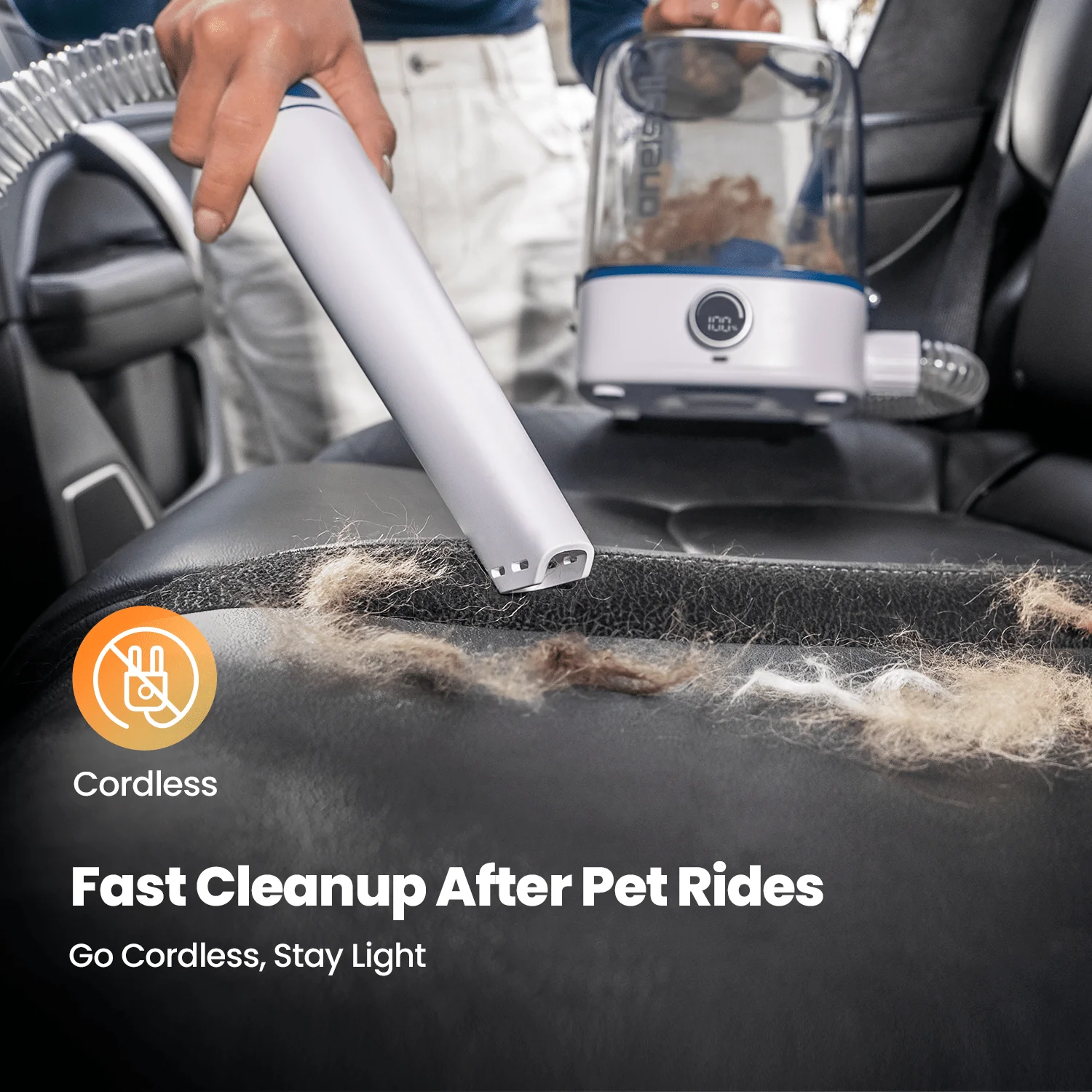 Oneisall Comfy C1 Cordless Pet Grooming Vacuum Kit - Image 16