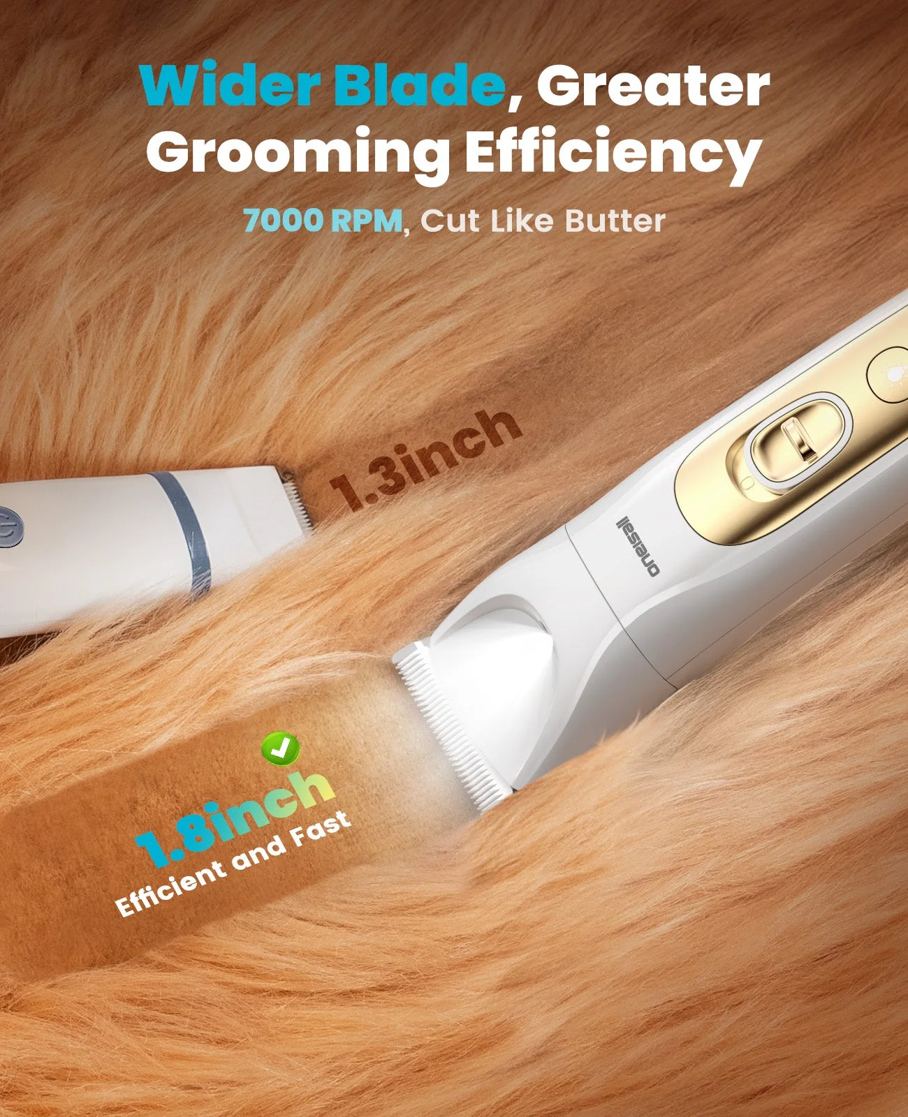 Oneisall FC10 4-in-1 Cordless Multi-Functional Pet Clippers - Image 15