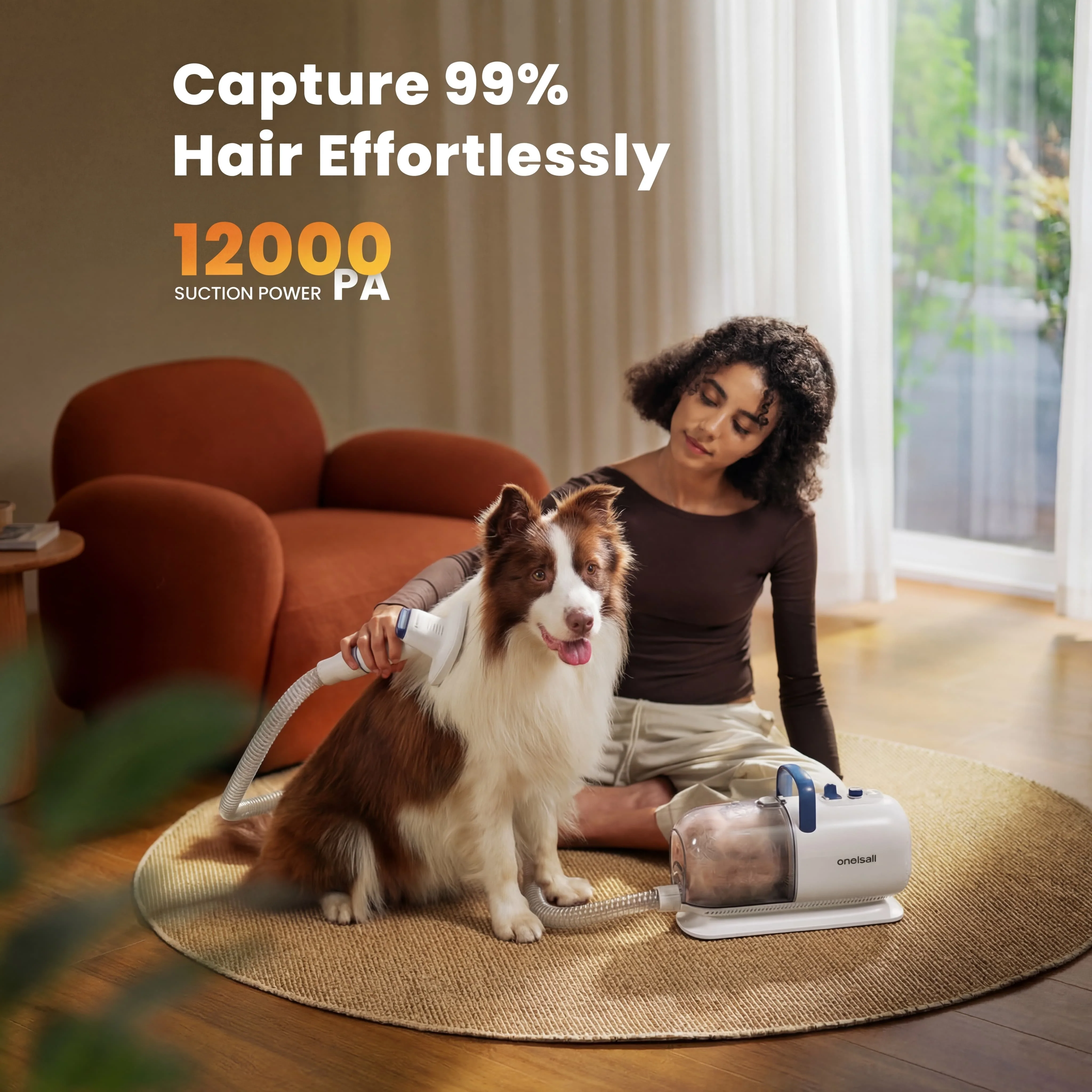 Oneisall Cozy C1 8-in-1 Pet Grooming Vacuum & Dryer Kit - Image 5