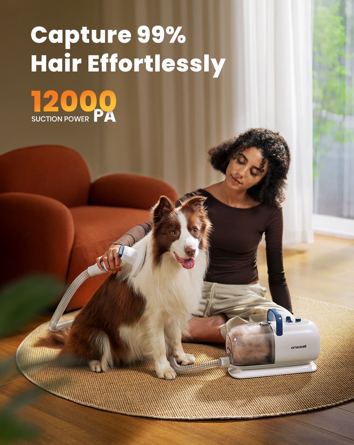Oneisall Cozy C1 Pet Grooming Vacuum Kit & 7L Pet Water Fountain Set - Image 7