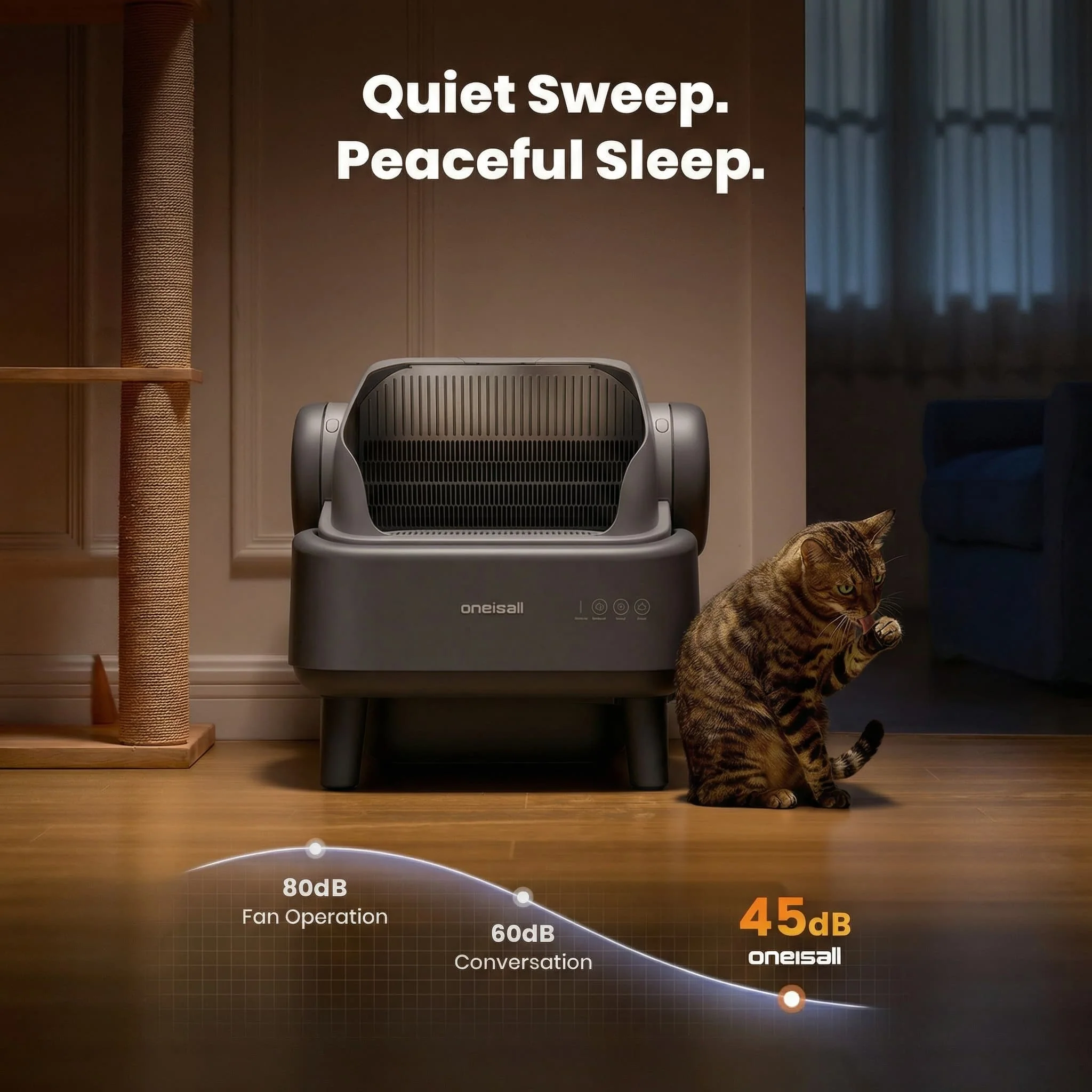 Oneisall Ease S1 Self-Cleaning Litter Box - Image 9