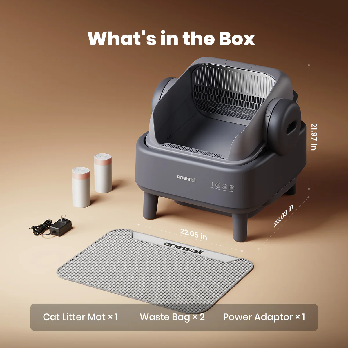 Oneisall Ease S1 Self-Cleaning Litter Box - Image 17