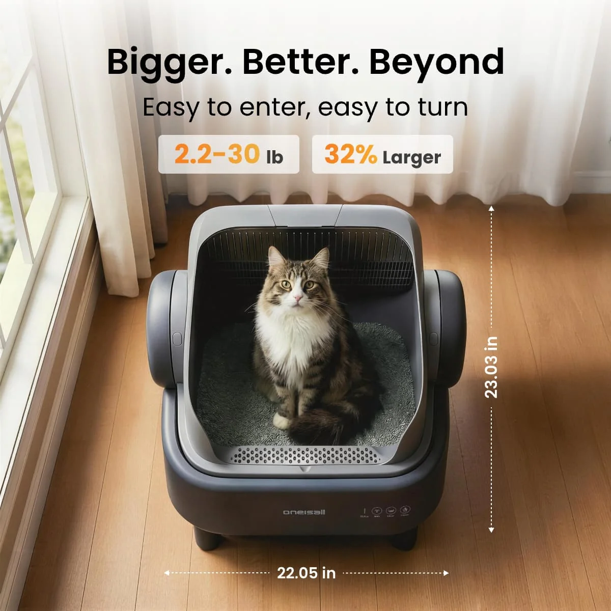 Oneisall Ease S1 Self-Cleaning Litter Box-TEST - Image 3