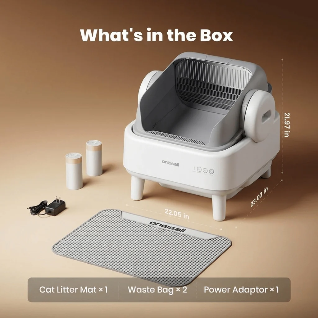 Oneisall Ease S1 Self-Cleaning Litter Box - Image 42