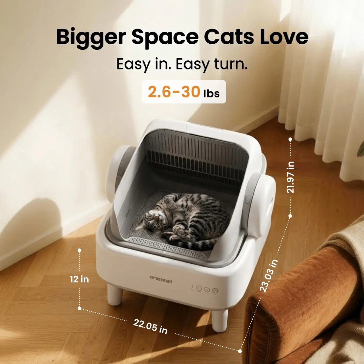 Oneisall Ease S1 Self-Cleaning Litter Box - Image 35