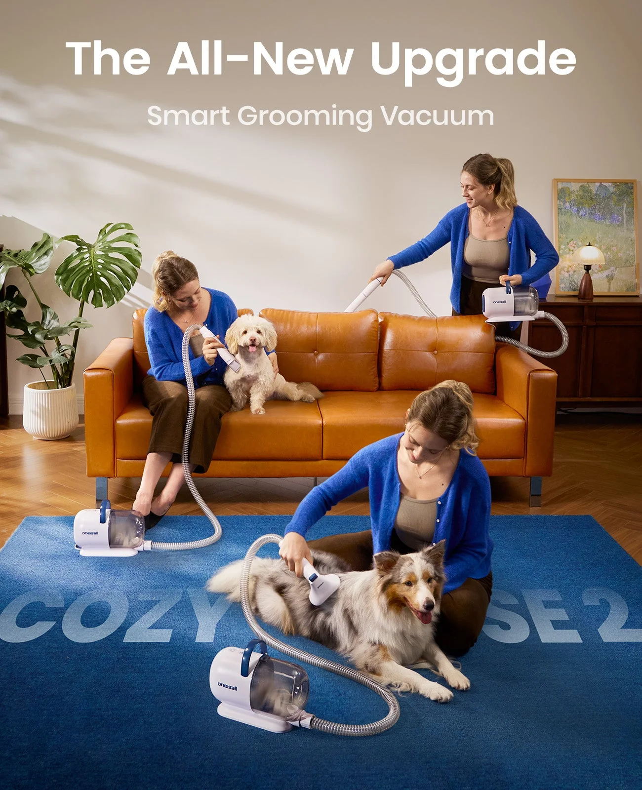 Oneisall Cozy SE2 6-in-1 Dog Grooming Vacuum Kit - Image 3