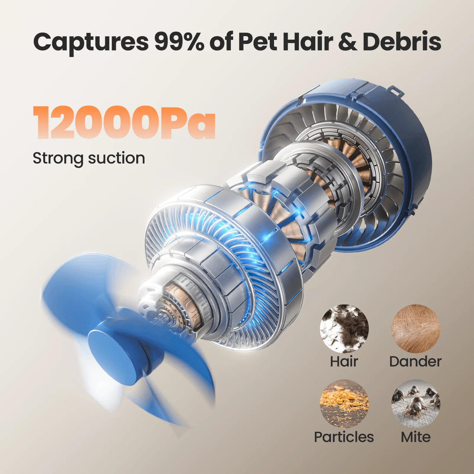 Oneisall Cozy C1 8-in-1 Pet Grooming Vacuum & Dryer Kit - Image 6