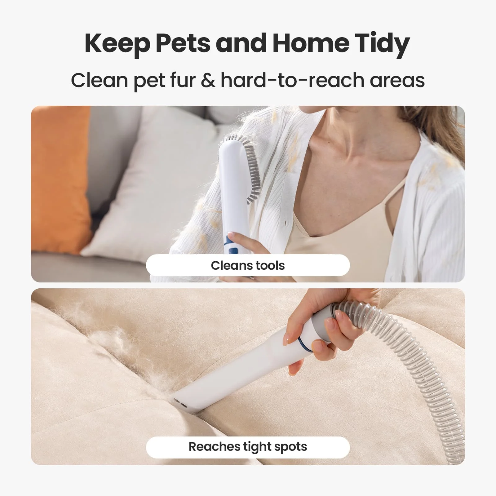 Oneisall LM2 7-in-1 Pet Grooming Vacuum Kit - Image 8