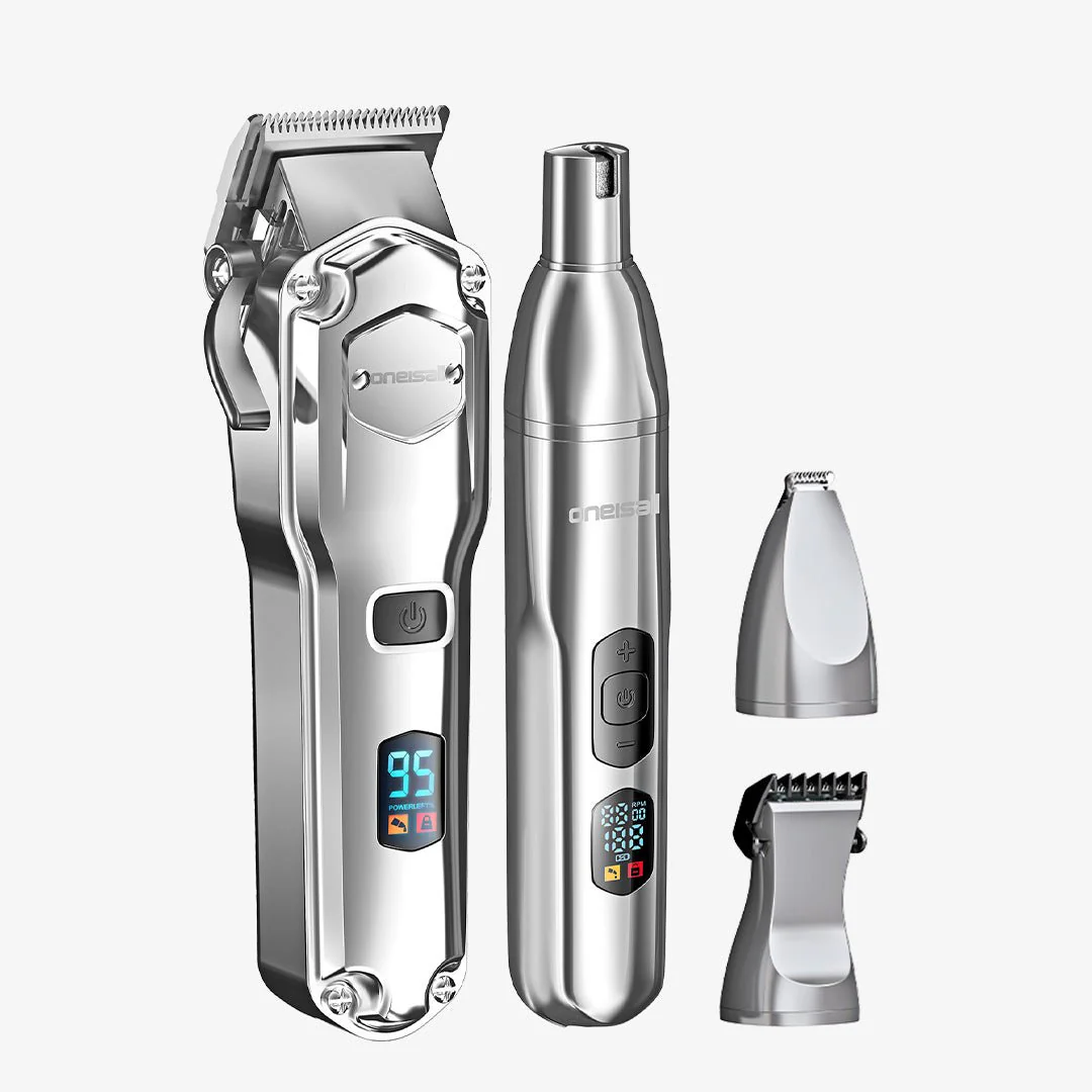Oneisall PC15 4-in-1 Dog Clippers & Paw Trimmer Set