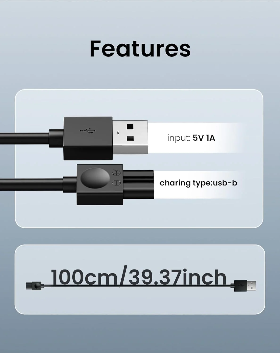 Oneisall YP-7268 Cat Clipper USB Charger Replacement - Image 3