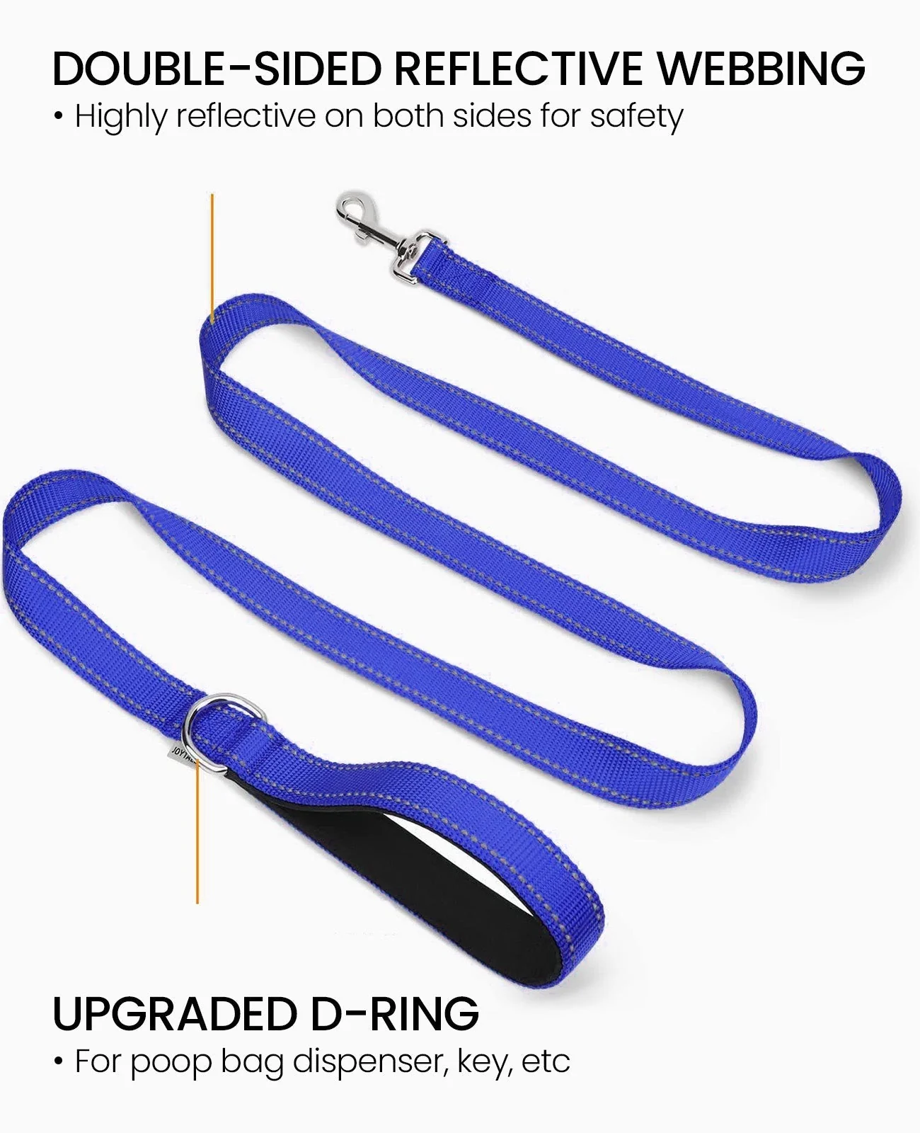 Oneisall Reflective Dog Leash for Medium & Large Dogs - Image 5