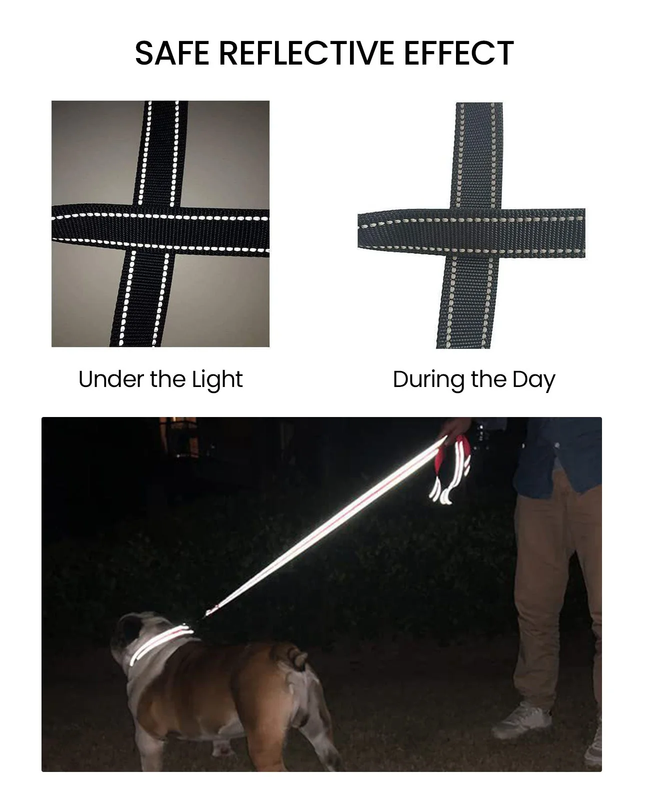 Oneisall Reflective Dog Leash for Medium & Large Dogs - Image 8