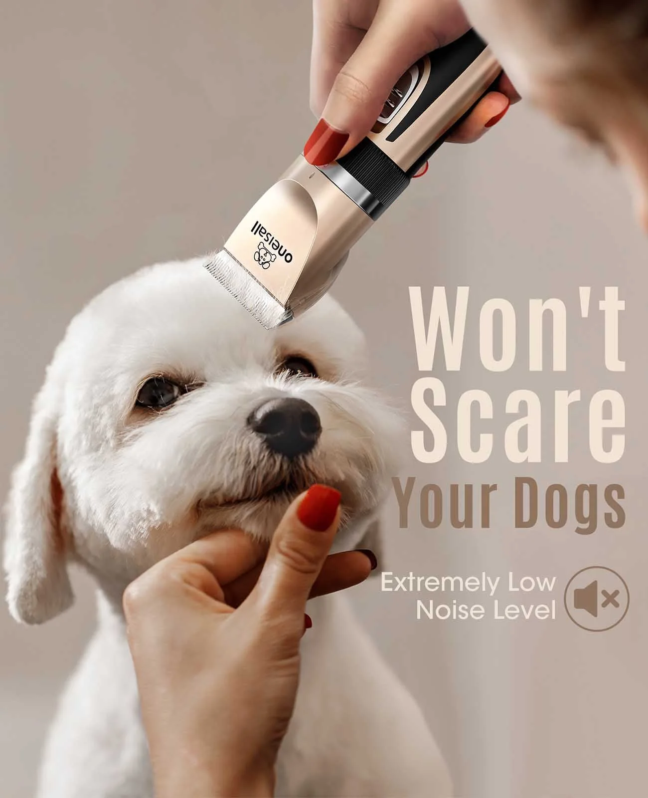 Oneisall X2 2 Speeds Dog Clipper & Dog Grooming Kit - Image 4